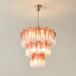 Rose Glass Tube Chandelier – Modern Designer Pendant Light