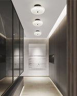 Starlit Brass LED Flush Mount Ceiling Light for Modern Interiors