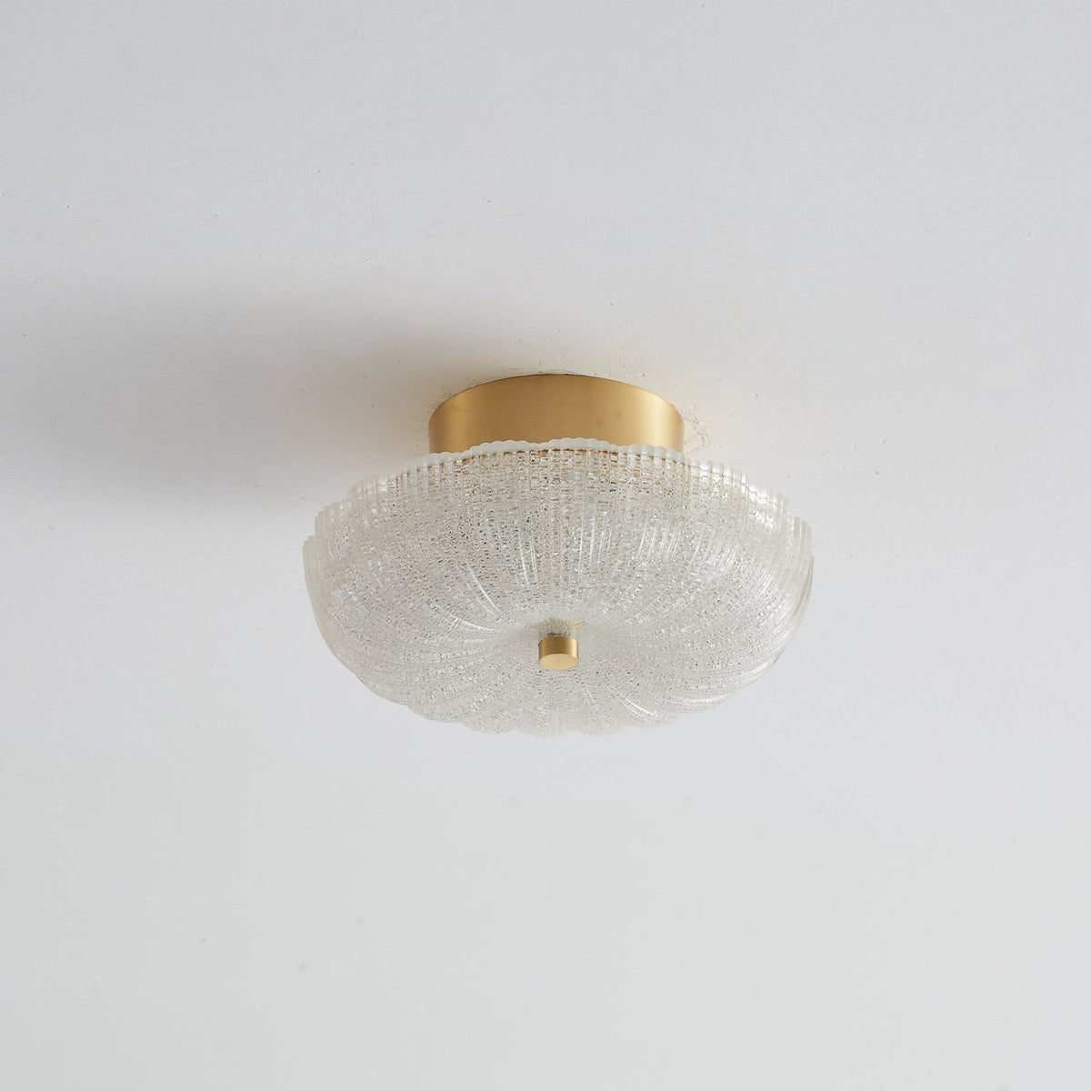 Starlit Brass LED Flush Mount Ceiling Light for Modern Interiors