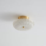 Starlit Brass LED Flush Mount Ceiling Light for Modern Interiors