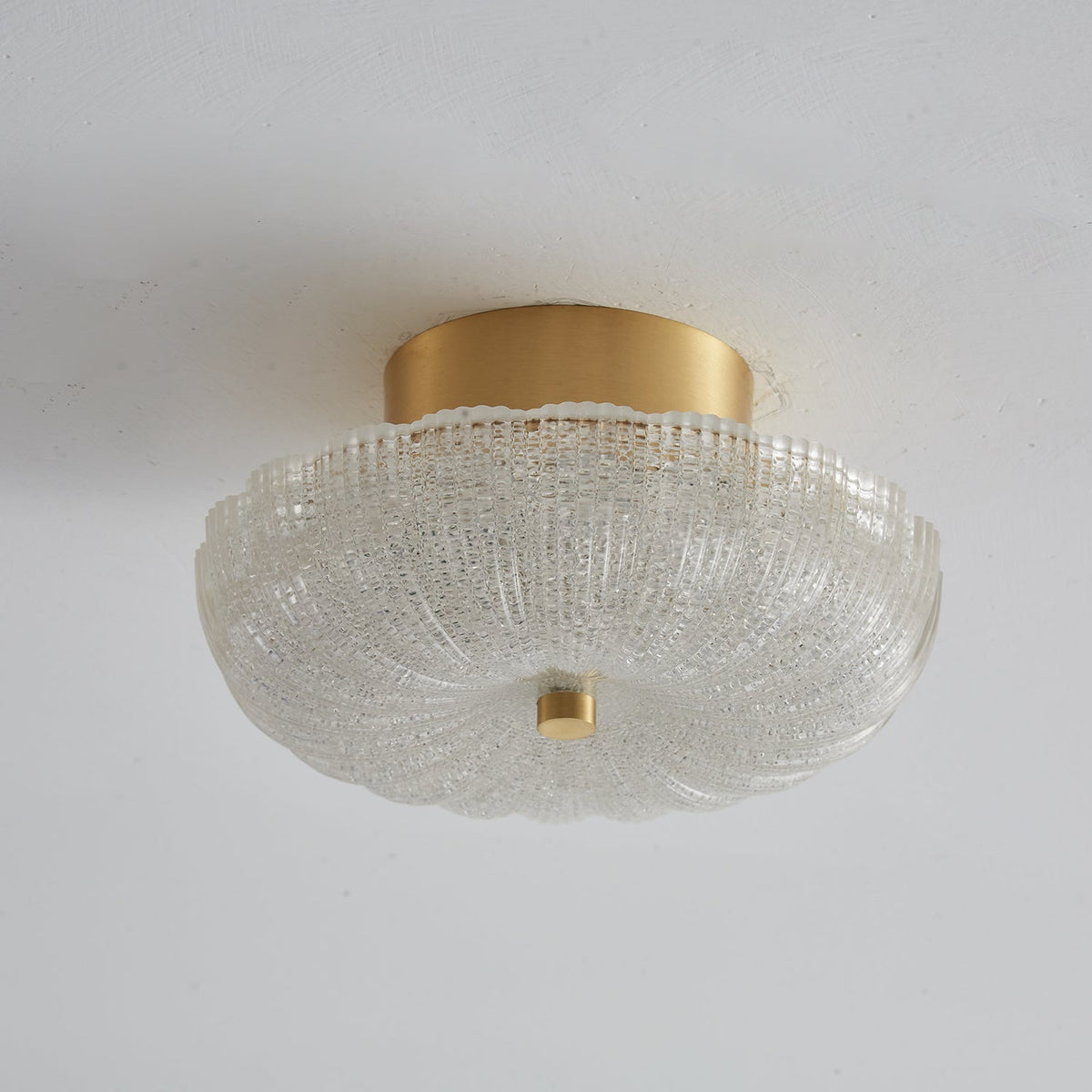 Starlit Brass LED Flush Mount Ceiling Light for Modern Interiors