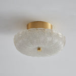 Starlit Brass LED Flush Mount Ceiling Light for Modern Interiors