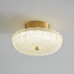 Starlit Brass LED Flush Mount Ceiling Light for Modern Interiors