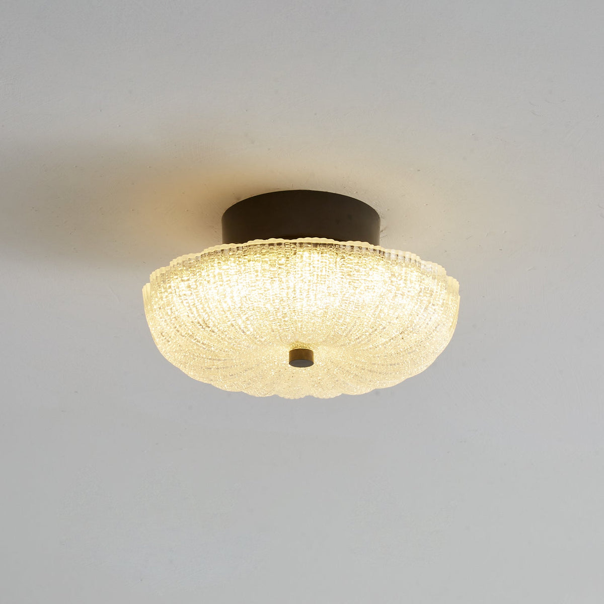 Starlit Brass LED Flush Mount Ceiling Light for Modern Interiors