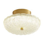 Starlit Brass LED Flush Mount Ceiling Light for Modern Interiors