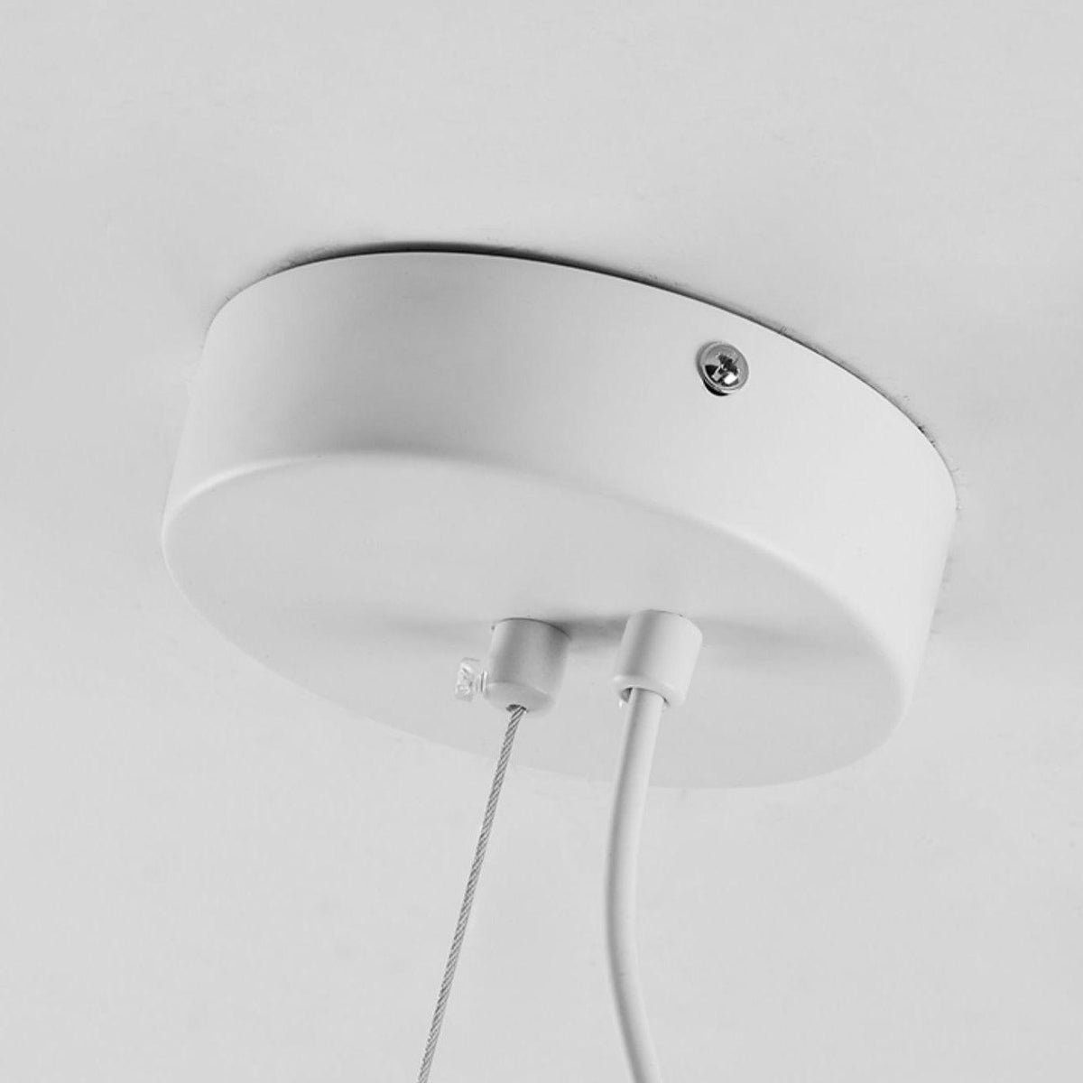 Steamed Bun Glass Pendant Light – Modern White Designer Ceiling Lamp