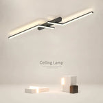Modern Simple Black Aluminum Led Ceiling Light