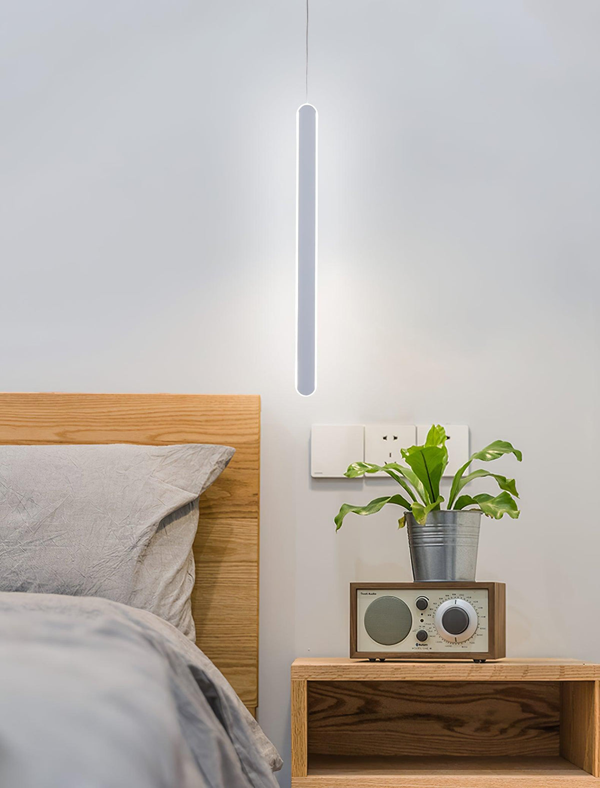 Stix Modern LED Pendant Light – Minimalist Linear Hanging Lamp for Dining Room and Living Room