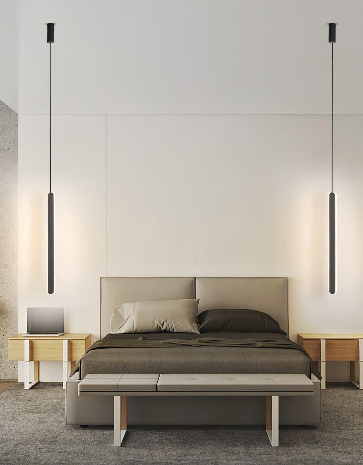 Stix Modern LED Pendant Light – Minimalist Linear Hanging Lamp for Dining Room and Living Room