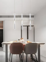 Stix Modern LED Pendant Light – Minimalist Linear Hanging Lamp for Dining Room and Living Room