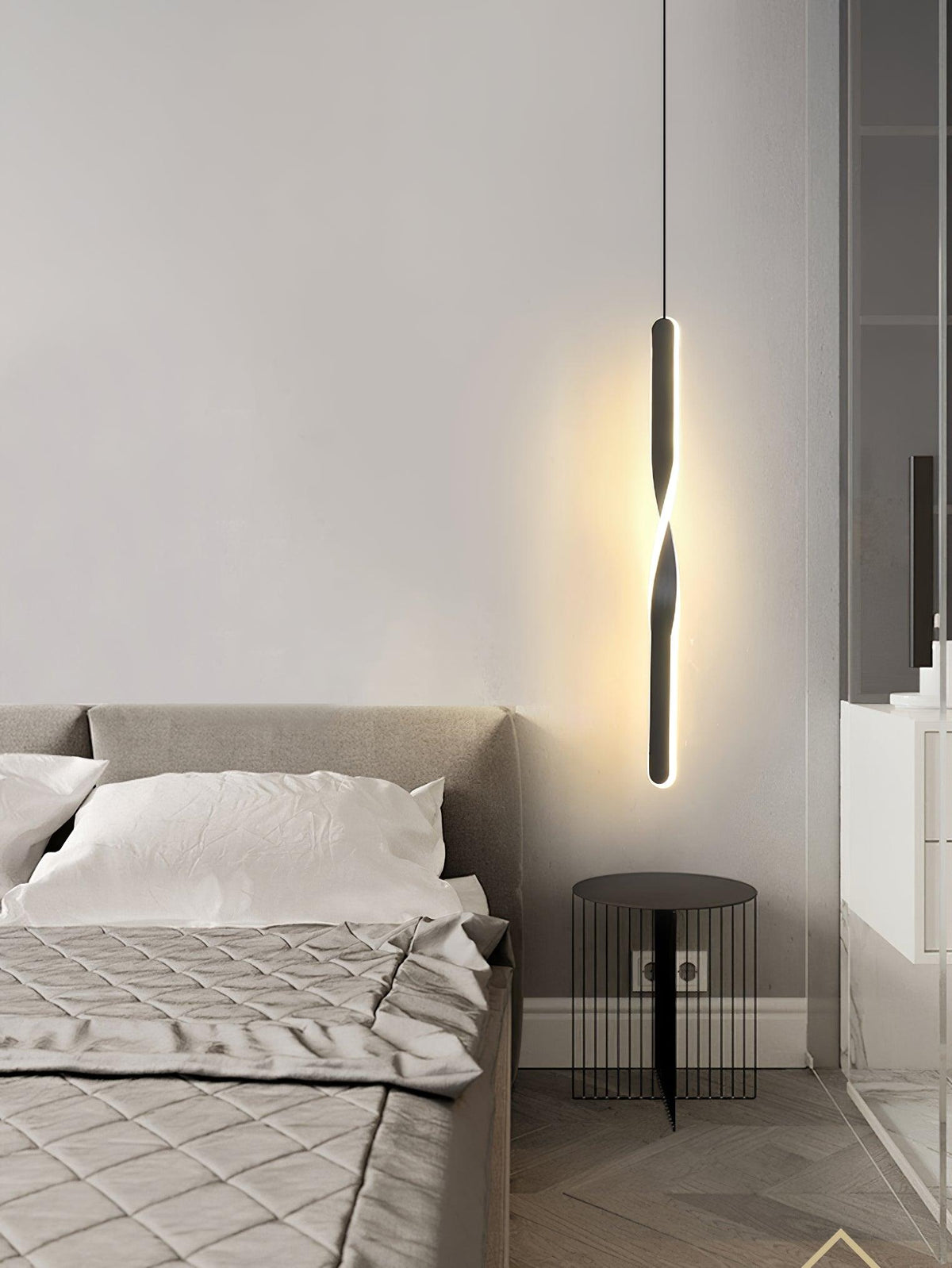 Stix Modern LED Pendant Light – Minimalist Linear Hanging Lamp for Dining Room and Living Room