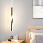 Stix Modern LED Pendant Light – Minimalist Linear Hanging Lamp for Dining Room and Living Room