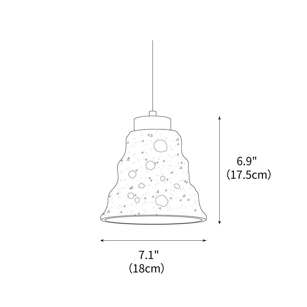 stone-bell-pendant-light
