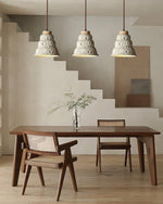 stone-bell-pendant-light