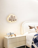 Travertine Cloud Wall Sconce with Warm LED Glow for Modern Interiors