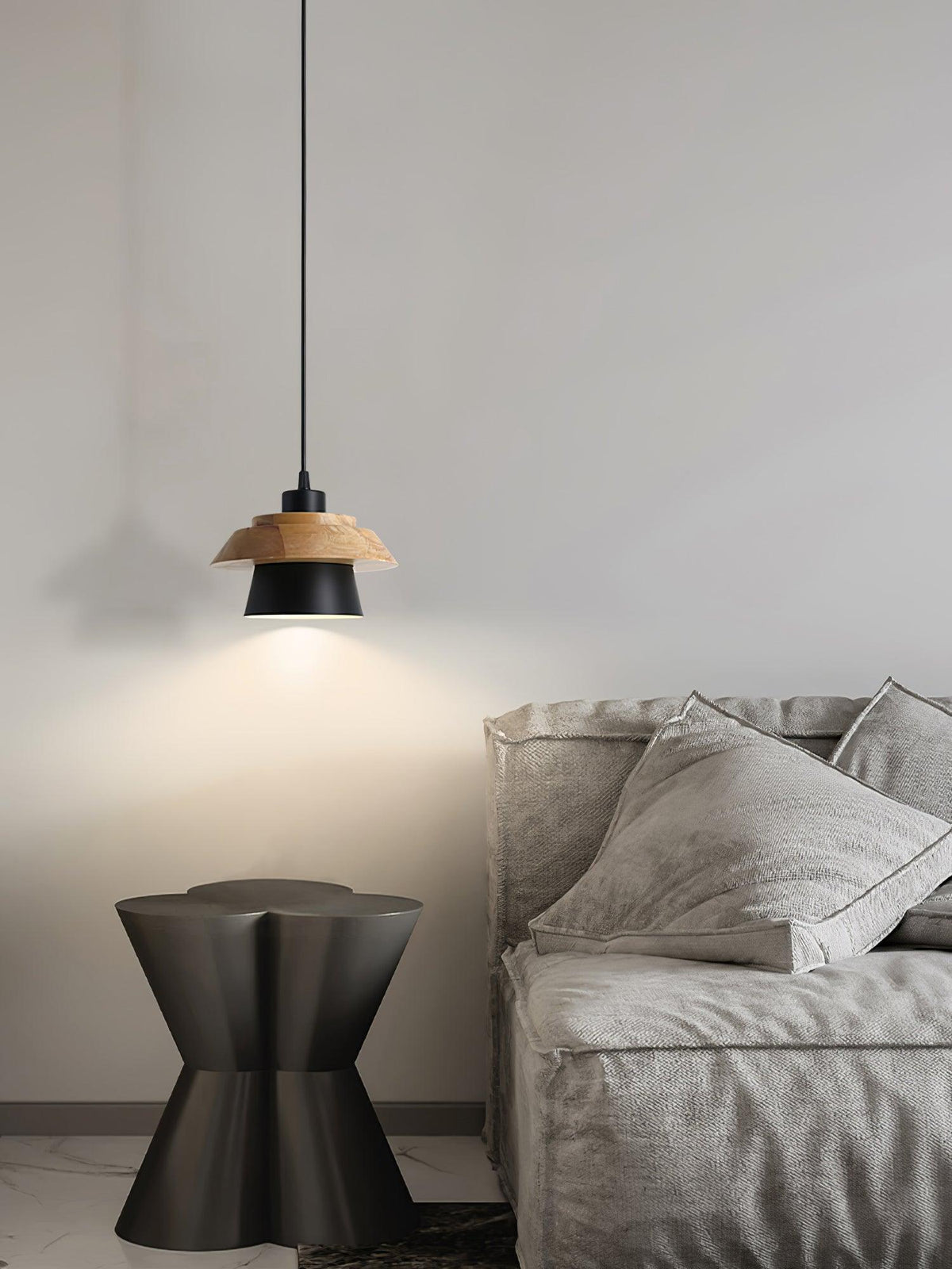 Stone Wood Pendant