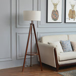 Storage Table Floor Lamp