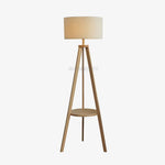 Storage Table Floor Lamp