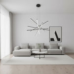 Strata Linear LED Chandelier, Modern Architectural Pendant Light for Dining Room