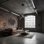 Strata Linear LED Chandelier, Modern Architectural Pendant Light for Dining Room