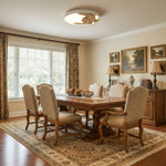 Strata Topographic Wood LED Ceiling Light, Modern Flush Mount