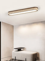 Strata Vein Linear Ceiling Light in Yellow Travertine