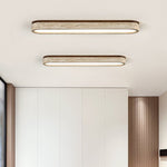 Strata Vein Linear Ceiling Light in Yellow Travertine