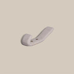 Strata Natural Marble Wall Coat Hook with Brass Accents