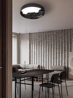 Strata Topographic Wood LED Ceiling Light, Modern Flush Mount
