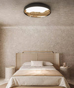 Strata Topographic Wood LED Ceiling Light, Modern Flush Mount