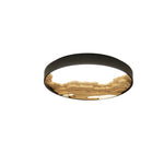 Strata Topographic Wood LED Ceiling Light, Modern Flush Mount