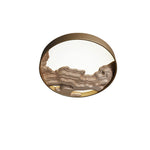 Strata Topographic Wood LED Ceiling Light, Modern Flush Mount