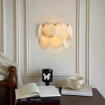 Strata Lumina Alabaster Wall Sconce in Brass Finish
