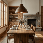 Strata Wood Pendant Light – Sculptural Layered Wood Hanging Lamp for Dining & Living Spaces