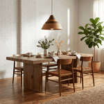 Strata Wood Pendant Light – Sculptural Layered Wood Hanging Lamp for Dining & Living Spaces
