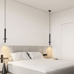 Strato Line Travertine Pendant Light – Modern Brass or Black Cylinder
