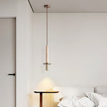 Strato Line Travertine Pendant Light – Modern Brass or Black Cylinder