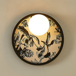 Strato Orbit Modern Wall Sconce with Textured Fabric Shade