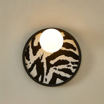 Strato Orbit Modern Wall Sconce with Textured Fabric Shade