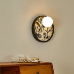 Strato Orbit Modern Wall Sconce with Textured Fabric Shade