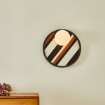 Strato Orbit Modern Wall Sconce with Textured Fabric Shade