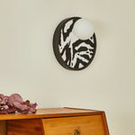 Strato Orbit Modern Wall Sconce with Textured Fabric Shade