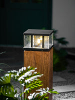 Stratos Square Outdoor Light – Modern Geometric LED Table Lamp for Patio & Garden
