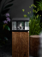 Stratos Square Outdoor Light – Modern Geometric LED Table Lamp for Patio & Garden