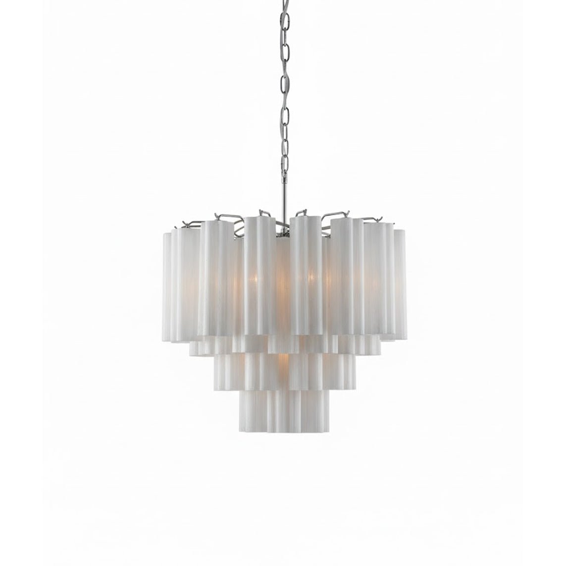 Stratum Ripple Modern Glass Chandelier for Dining Room and Living Room