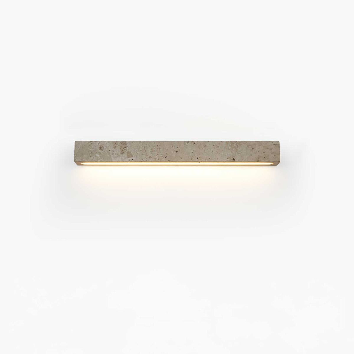 Stravik Wall Light in Natural Travertine – Modern Minimalist LED Sconce