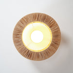 Handwoven Raffia Ceiling Lamp – Natural Straw Pendant Light for Modern Interiors