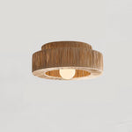 Handwoven Raffia Ceiling Lamp – Natural Straw Pendant Light for Modern Interiors