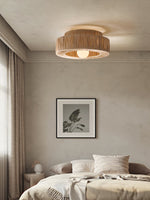 Handwoven Raffia Ceiling Lamp – Natural Straw Pendant Light for Modern Interiors