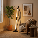 Stride Figure Sculptural Floor Lamp with Integrated LED